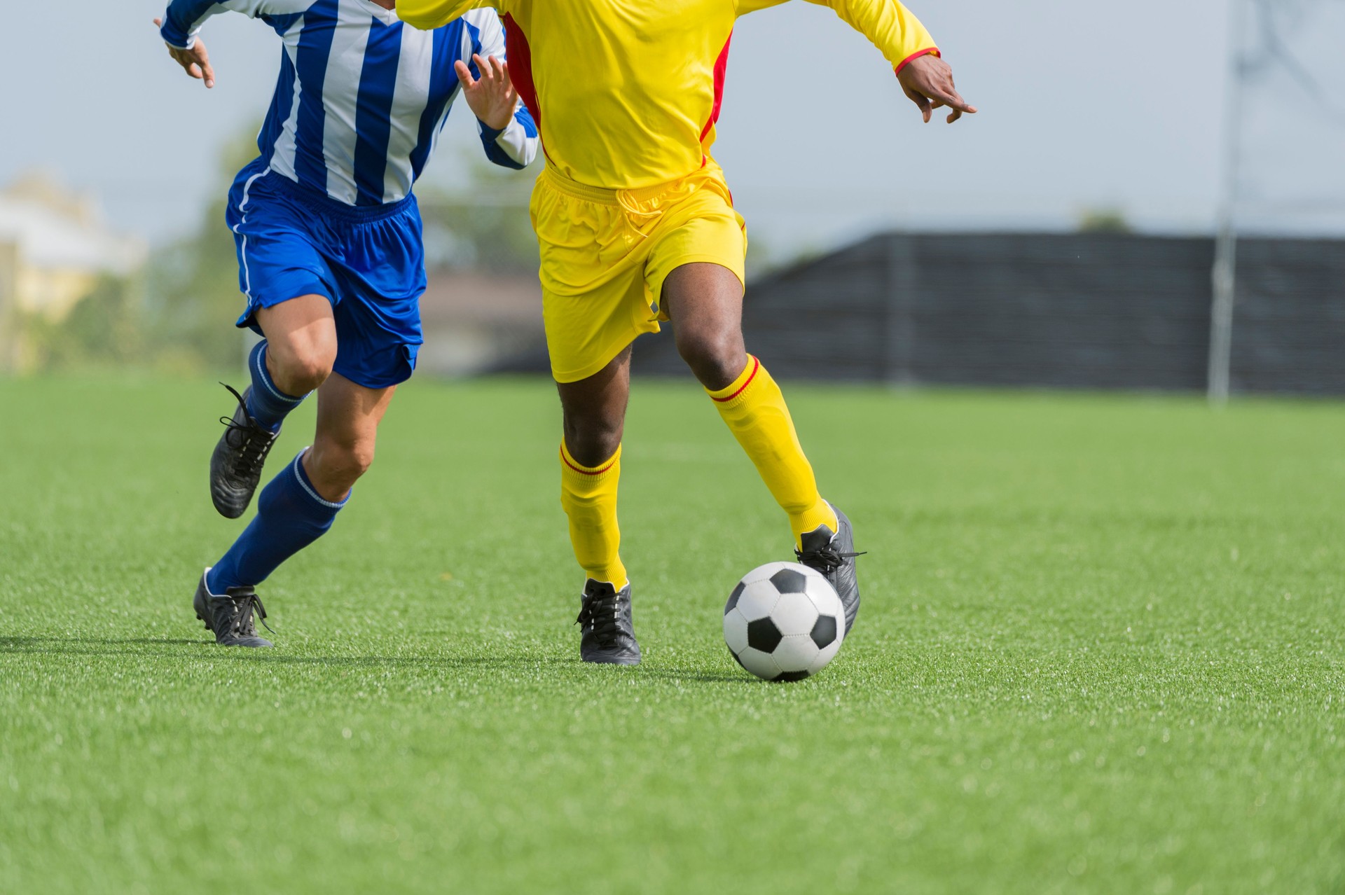 Two Soccer Players In Action